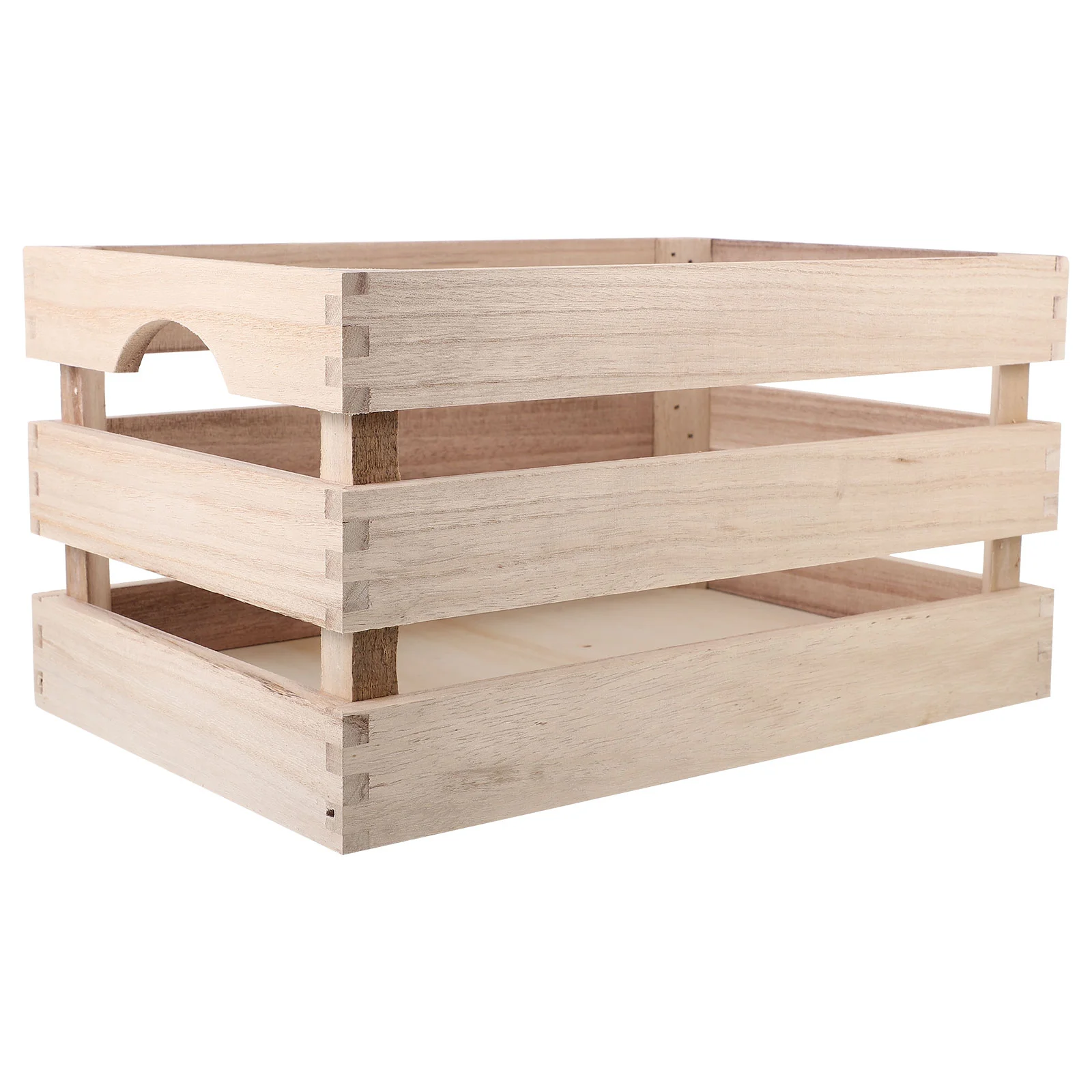 

Rustic Nesting Crates Wooden Storage Box Display Basket Baskets Desktop Container