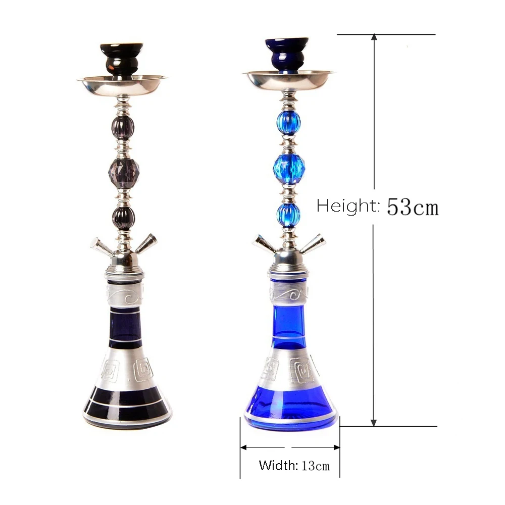Double Hose Glass Hookah Shisha Pipe Shisha Flavor Bowl Charcoal Tong Narguile Sisha Chicha Completo Nargile Water Pipe Smoking hookah pipes,hookah set