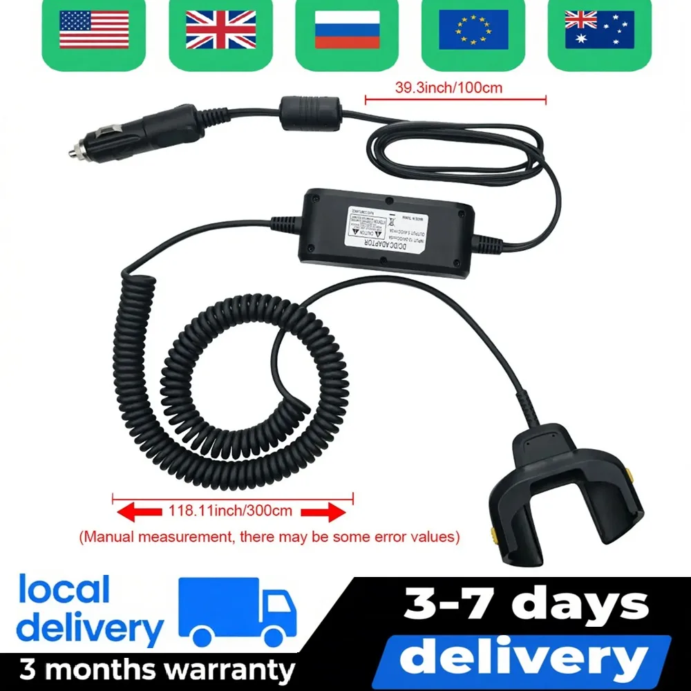 Câble de chargeur de véhicule, 1 paquet, pour Zebra TC70 TC75 TC72 TC77 TC75x CHG-TC7X-CLA1-01