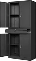 Metal Garage Storage Cabinet and Adjustable Shelves,Tool Storage Cabinet with Drawer-71"Steel Locking for Garage 1