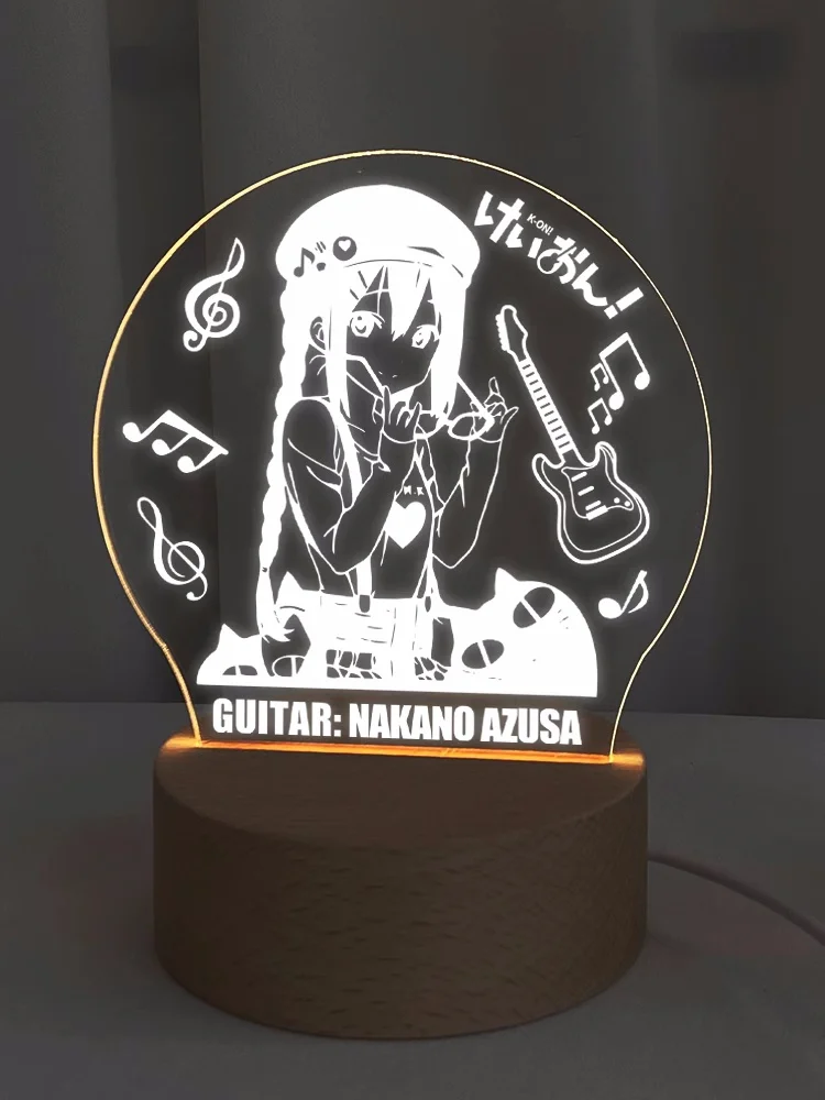 

Искусственное Аниме! Hirasawa Yui Akiyama Mio светильник украшения Настольная искусственная деревянная Ночная искусственная фигурка детские игрушки подарок 7425