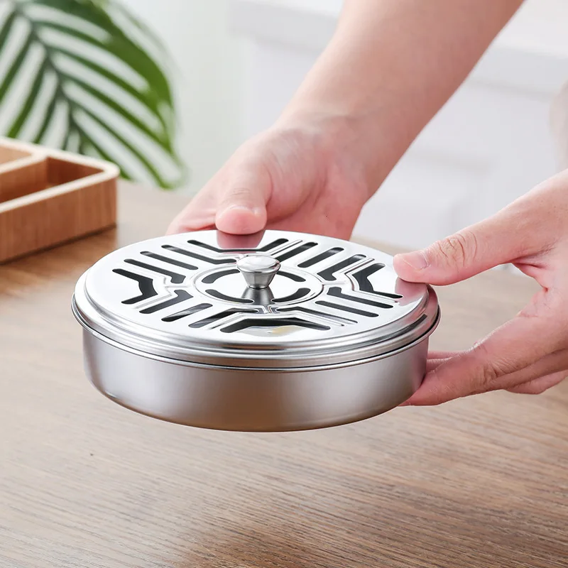 Stainless Steel Mosquito Coil Tray Tray Stainless Steel Skeleton Household Thermal Insulation