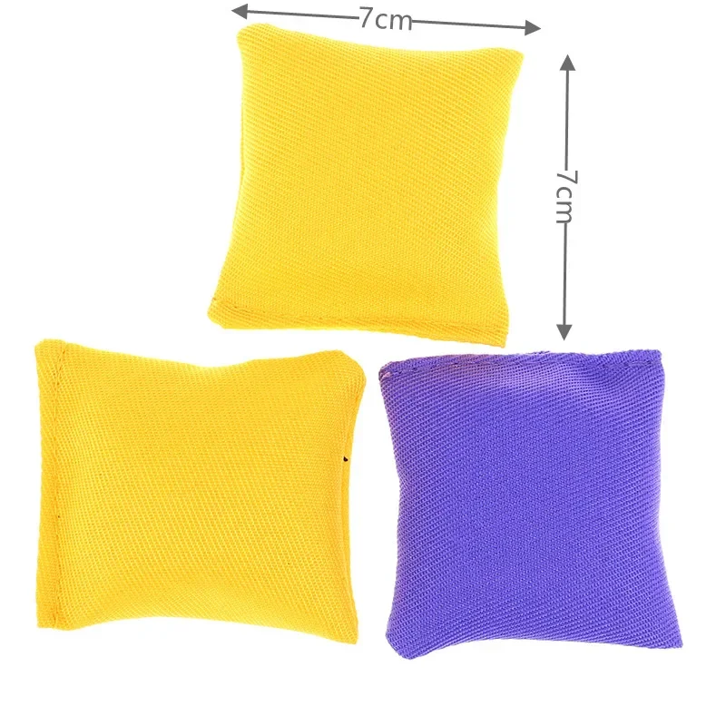 5/7CM Colorful Kid Throwing Sandbags Toy Classic Bean Bag Juggling Balls Set Outdoor Sport Toy Parent-Child Interactive Gift 6