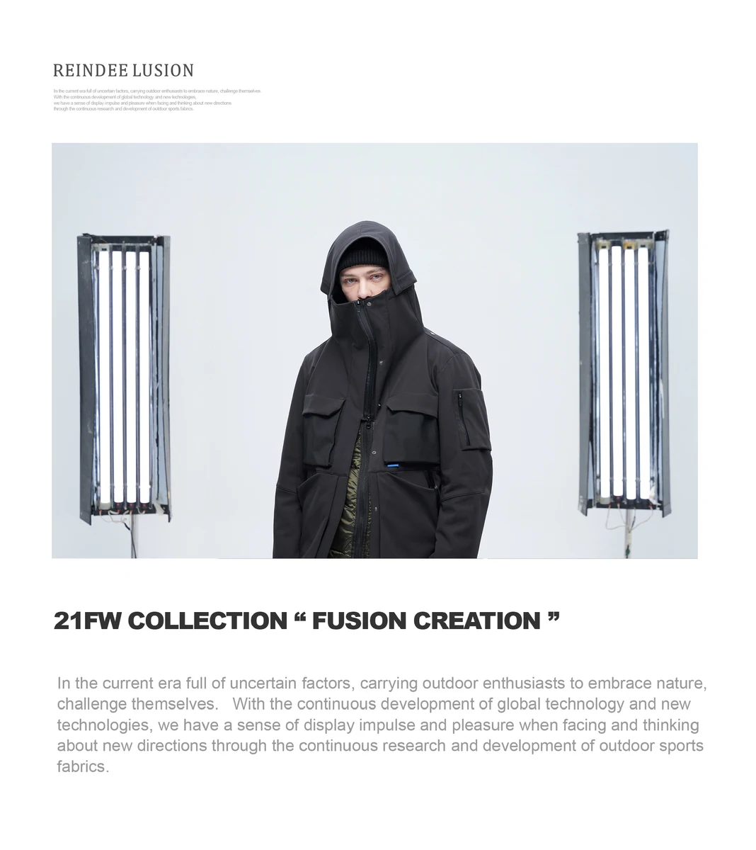 Reindee Lusion 21aw Lightweight Thinsulate waterproof cotton-padded jacket inner-liner techwear