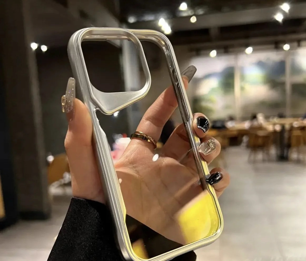 Unregelmäßiges, minimal plattiertes 15 Promax-Telefon iPhone 14 Transparent 13/12 Anti Drop 11 Hard Case X_voghion.com