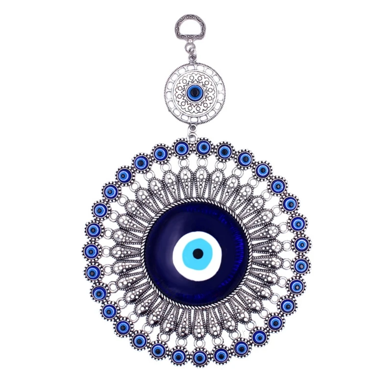 D0AD Turkish Blue for Evil Eye Decor Wall Hanging Pendant Amulets Ornament for Key Ring Home Garden for Protection Lucky Gift 2