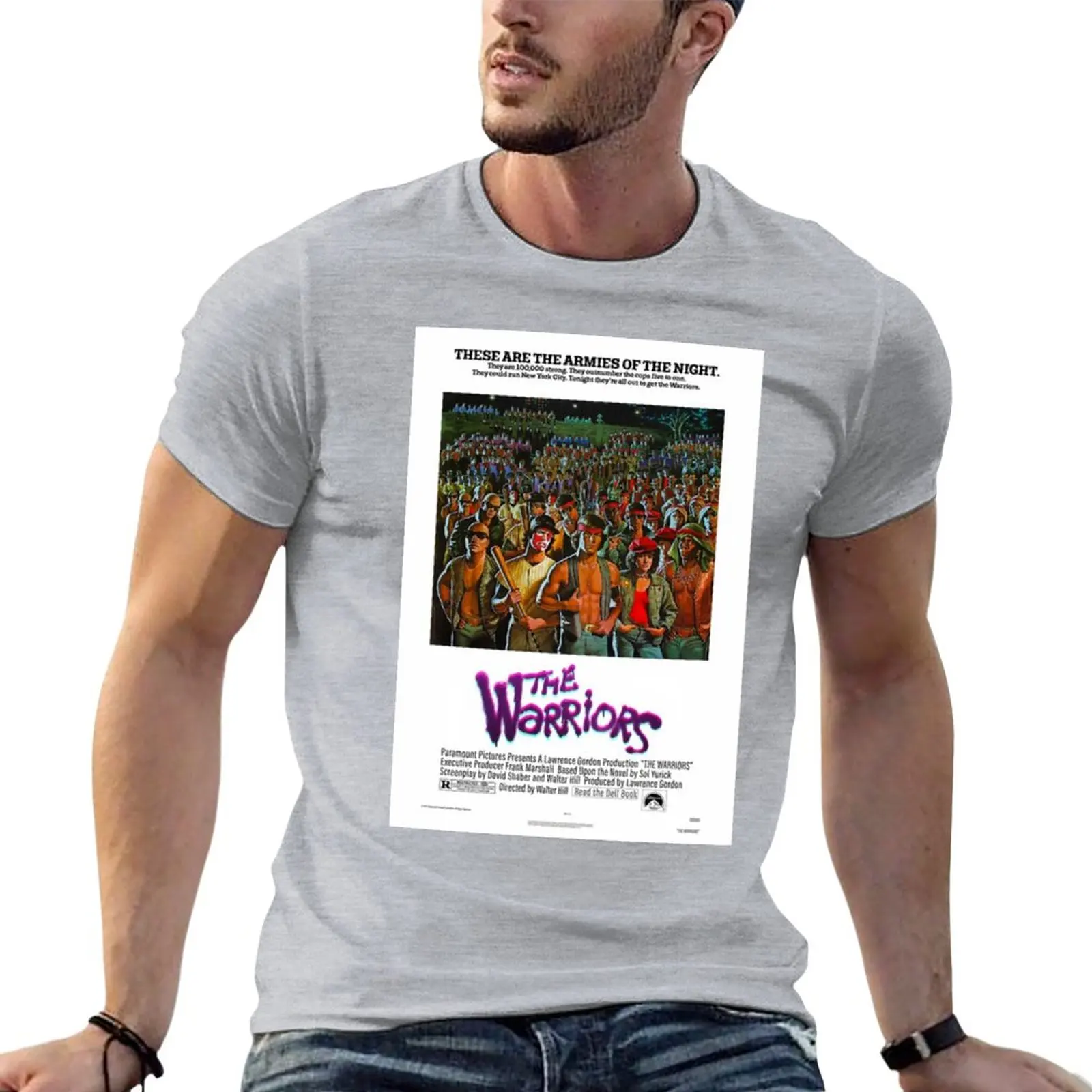 Vintage-The Warriors 1979 T-Shirt Anime New Edition T Shirt Workout Shirts For Men
