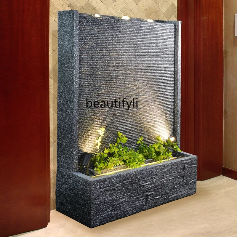 

Wall Decorations Living Room Floor Water Landscape Fountain Water Curtain Wall Water Wall Fish Pond Ornaments