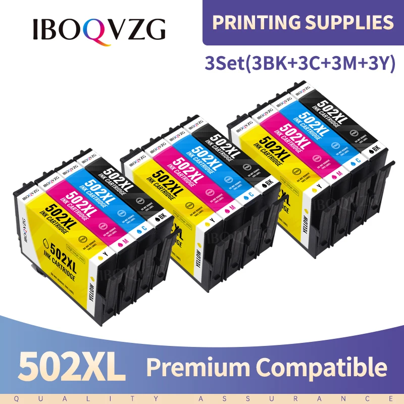 Фото Совместимый картридж с чернилами 502XL 502, Подходит для Epson №1
