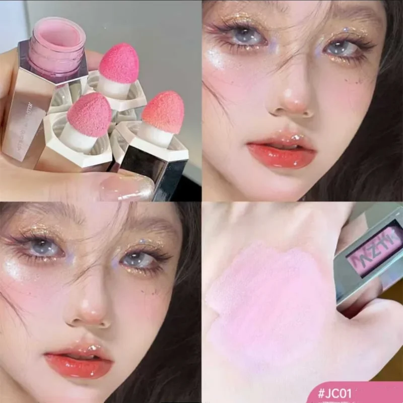 AZTK Expanded Blush Shrink Matte Blush Contour Brightens and Enhances Jello Color Liquid Blusher Rendering Face Cheek