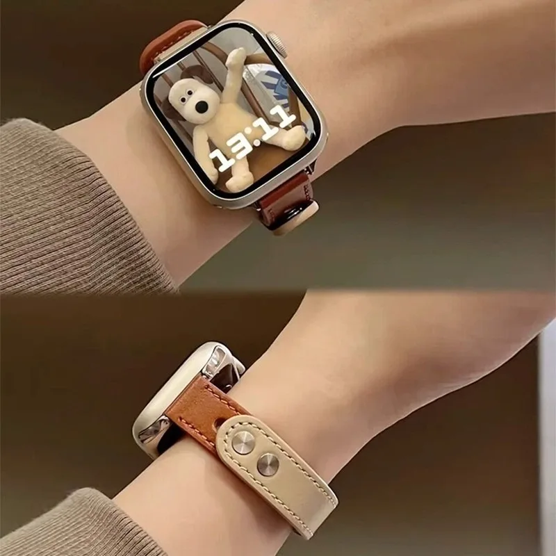 สายหนังแท้สุดเท่ ใส่ได้ทุกรุ่น Apple Watch