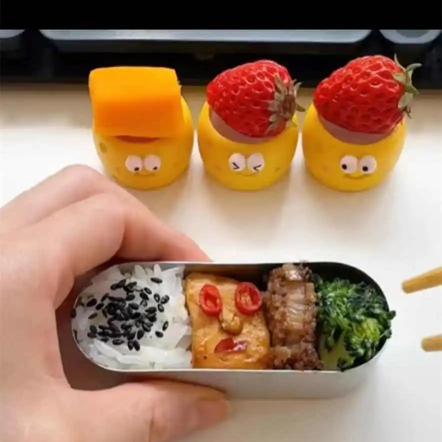  Portable Lunch Box Work Carry Meal Aluminum Box Self-Brought Lunchbox Creative Empty Plate Office Single Person Food - 4