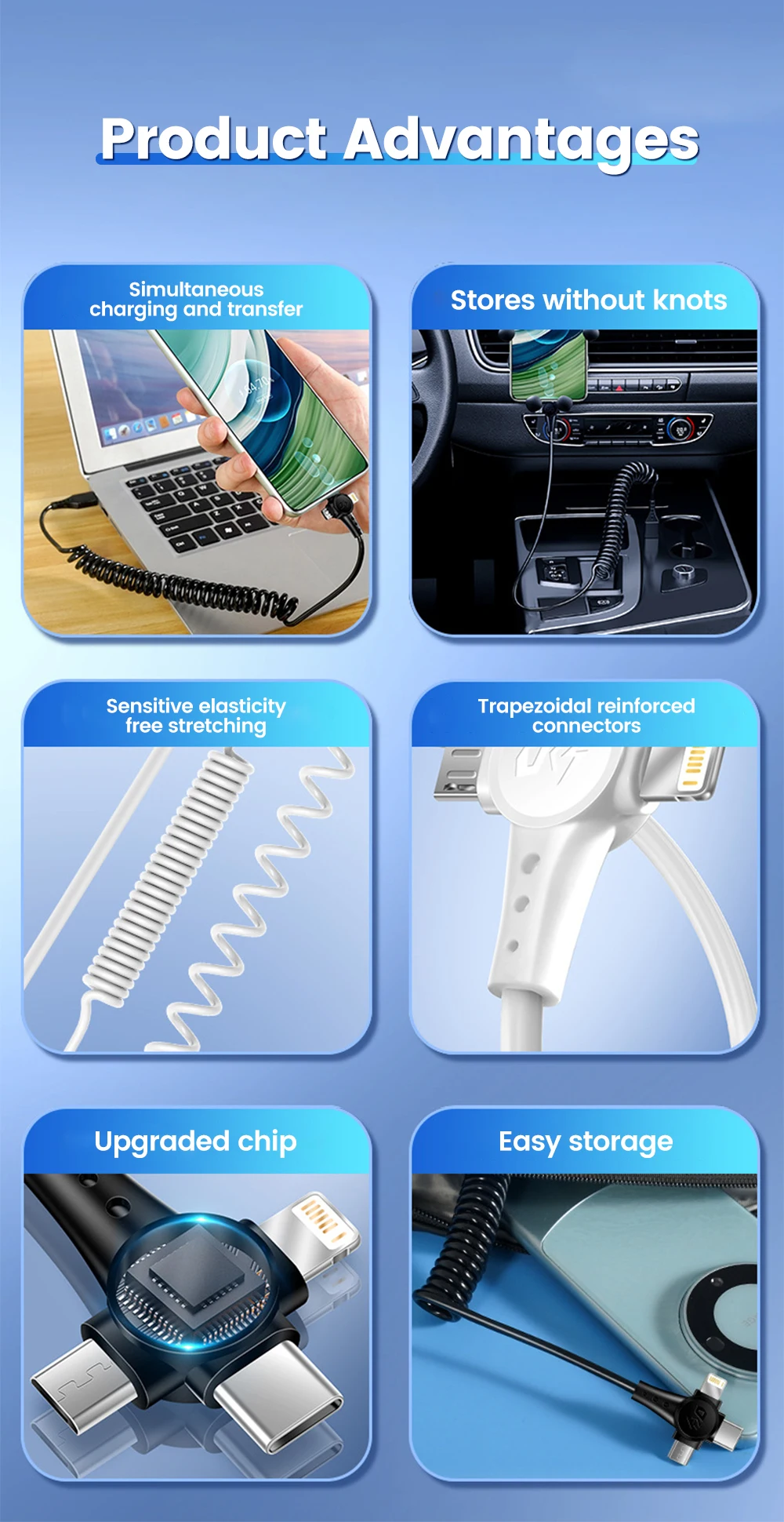 Крупен план на конекторите на кабела