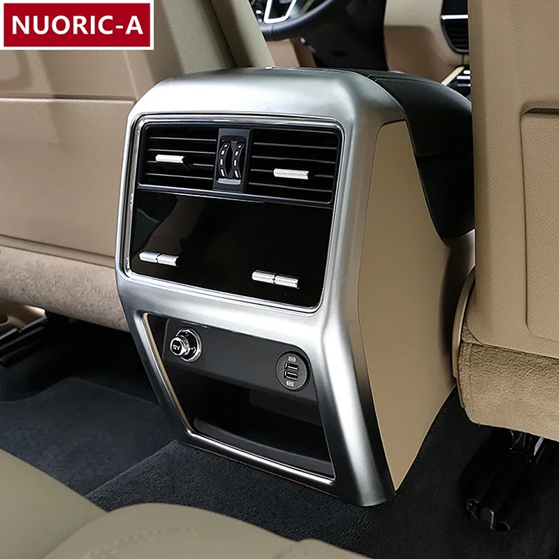 

Rear Air Conditioning Vent Frame Decoration Cover Trim ABS For Porsche Cayenne 2018-2021 Car Styling Interior Accessories