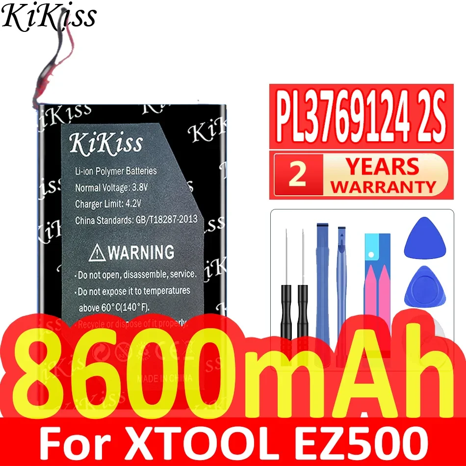 

8600mAh KiKiss Powerful Battery PL3769124 2S For XTOOL EZ500 i80 Pad 2 Pro X7 PS80 PS80E X100 Pad2 pro 2pro Batteries