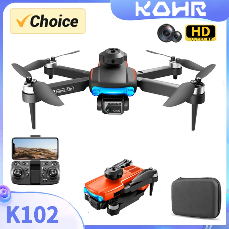 KBDFA 미니 K102 프로 든 | 4K HD 카메라 | 장애물 회피 | 광학 흐름 | 와이파이 FPV | RC 장난감 | 항공 사진
