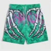 AmericanClassic Skull Beach Short Pants New Fashion Skeleton Hand Print Men Women Gym Shorts Quick Drying Trunks mens Shorts 6