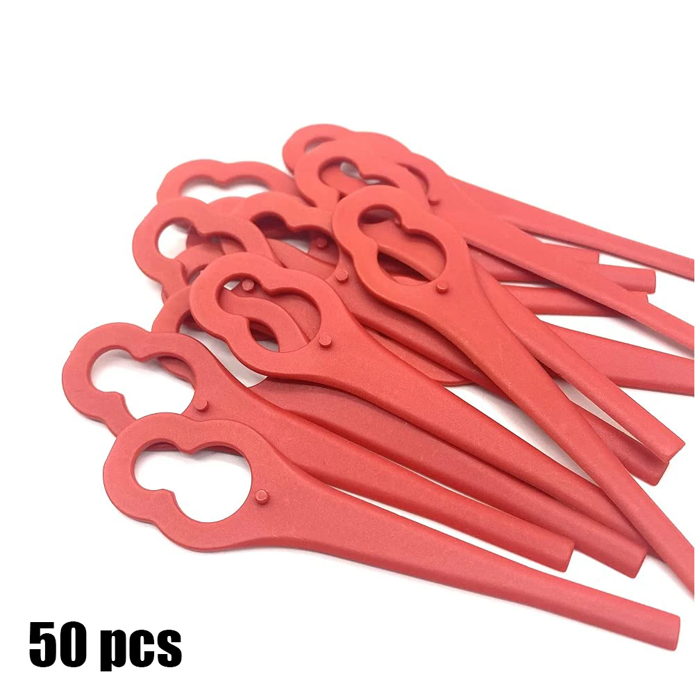 

50PCS Replacement Plastic Cutter Blades For Einhell Cordless Lawn Trimmers Garden Power Tool Parts For GE-CT 18 Li