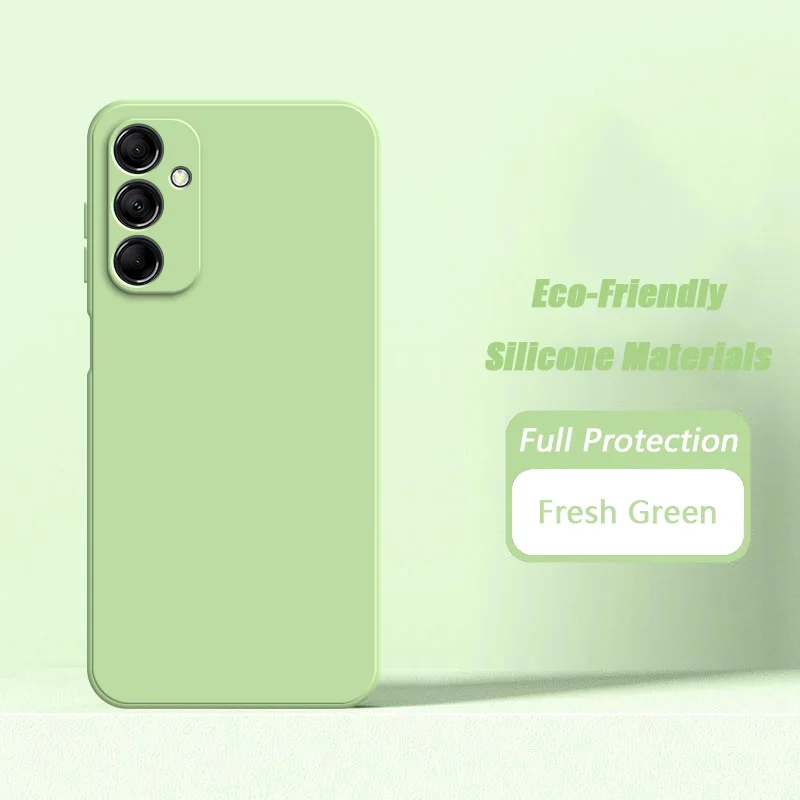 Slim Square Liquid Silicone Case with Soft Microfiber Lining - Enhanced Grip and Durability