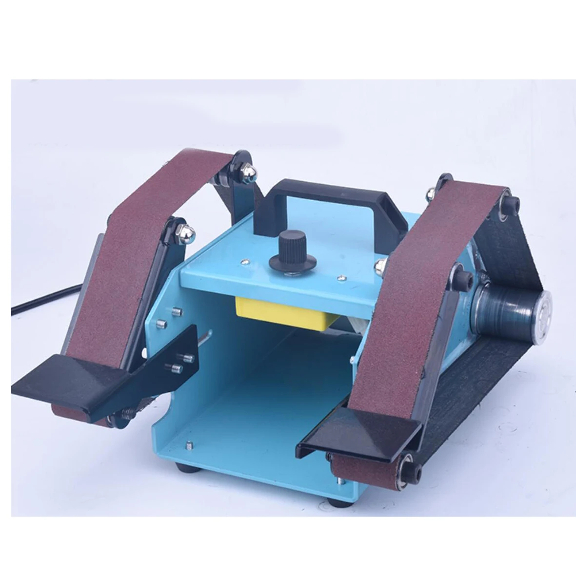 Double Axis Belt Sander Electric Variable Speed Sanding Polishing Machine 950W 220V with 5pcs  40mm*680mm Belts 5pcs 3d printer part dual z axis upgrade kit belt s2m closed loop rubber640mm 782mmlength width 6mm for cr 10 ender 3 ender 3pro