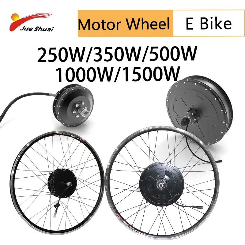 36v 48v Ebike Motor Wheel Front Rear Engine Brushless Hub Mortor for
