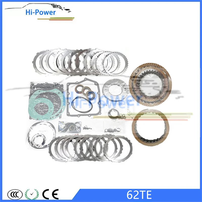 

62TE Transmission Master Overhaul Repair Kit Friction Steel Plates For VW Chrysler Dodge Gearbox Clutch Disc Gasket Oil Seal