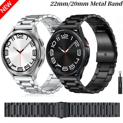 22mm 20mm Metal Strap for Samsung Galaxy Watch 6/5/4/3 Classic Huawei Watch 4 Pro/GT4/3/2e Bracelet Belt Amazfit GTR 4/GTS Band