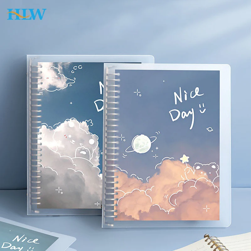 

A5/B5 Notebook Detachable Coil Notebook Spiral Binder Cornell Grid Refill Loose-leaf Paper School Supplies