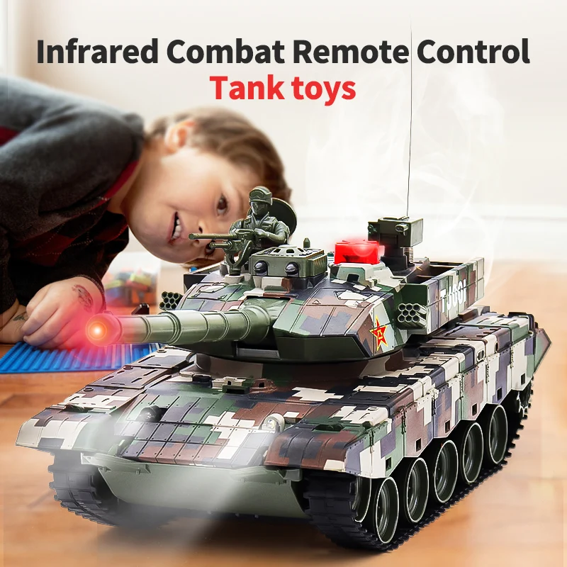 Remote Control Car Remote Control Tank Remote Control Vehicle 2.4G Tracked Simulation Remote Control Tank
