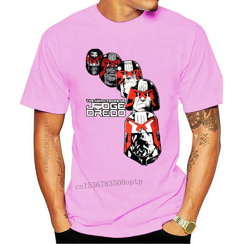 

Новинка 2000AD Мужская футболка с изображением множества лиц Dredd