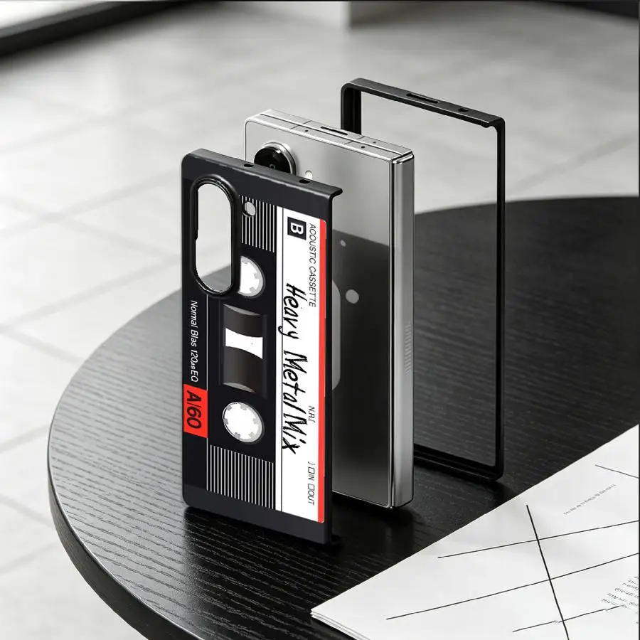 Red Line Cassette Design Back Phone Cover