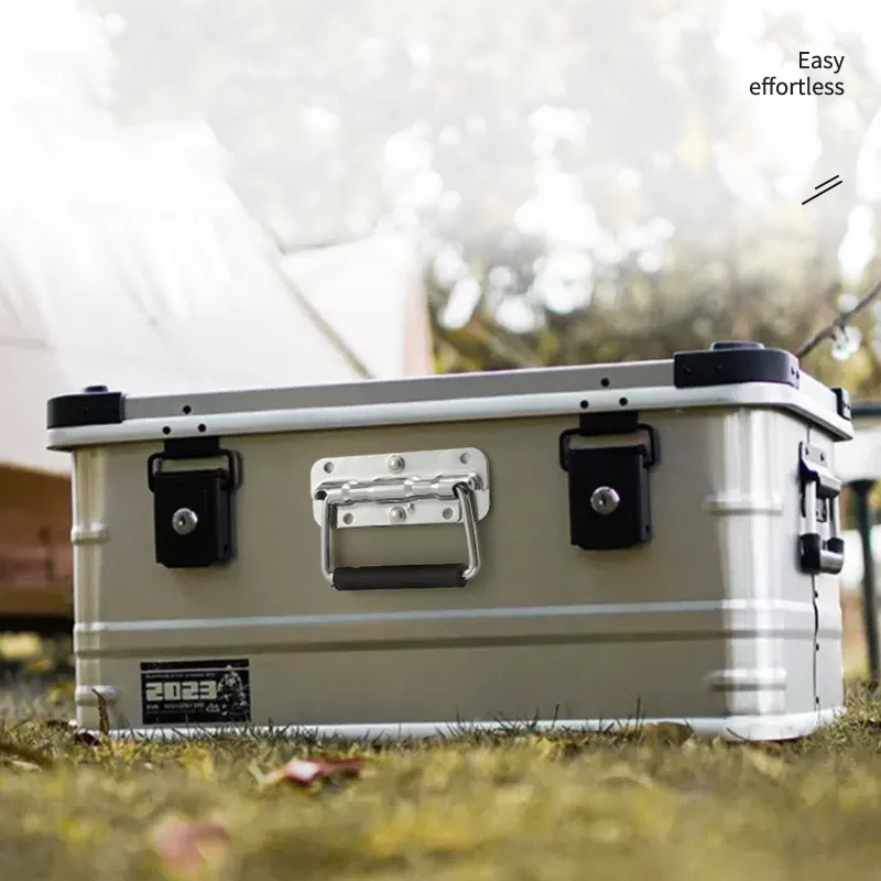 304 Stainless Steel Folding Handle Toolbox Movable Handle Wooden Box Ring-Handle Industrial Equipment Box Spring