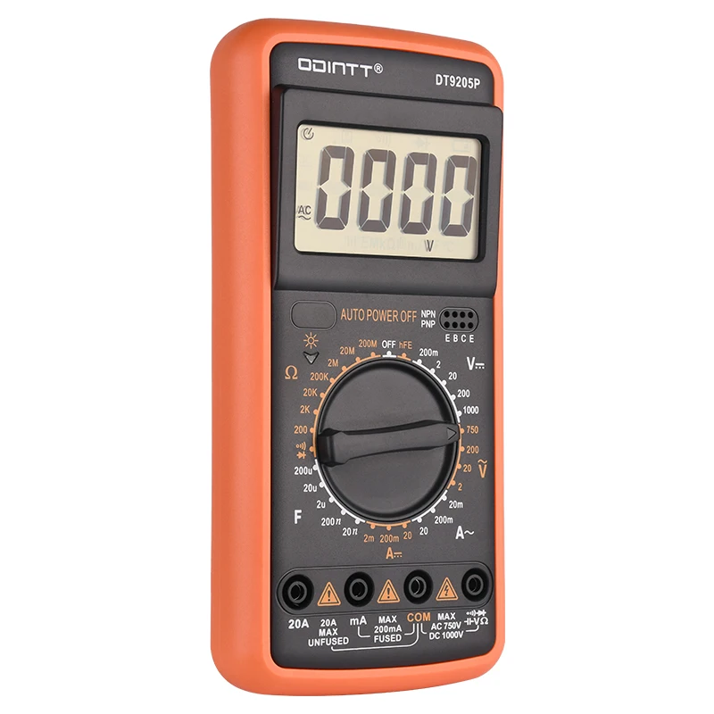 Digital Multimeter Dt9205a Capacitance Tester Dt9205a Digital