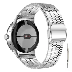 Enhanced Stainless Steel Metal Strap - Elegant Bracelet Loop Band for Pixel watch 2 1 (S)