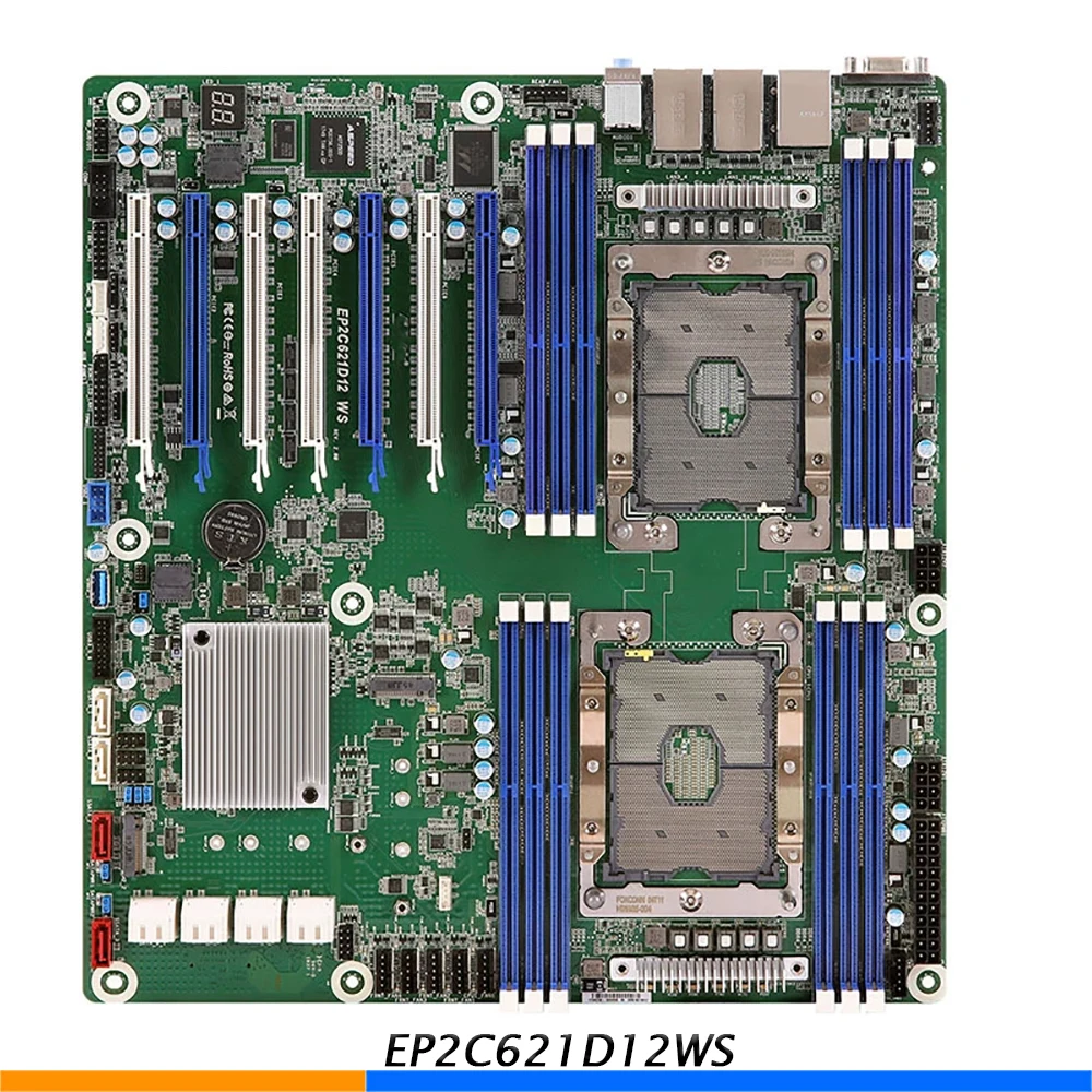 For ASRock Rack Workstation Motherboard EP2C621D12WS LGA3647 IPMI