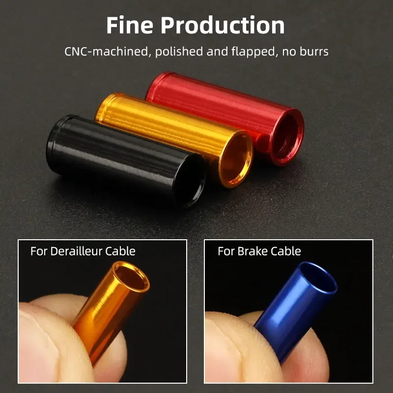 KCNC Bicycle Cable End Caps – 10-Pack, Aluminum Tips For Brake & Derailleur Cables 1 thumbnail image