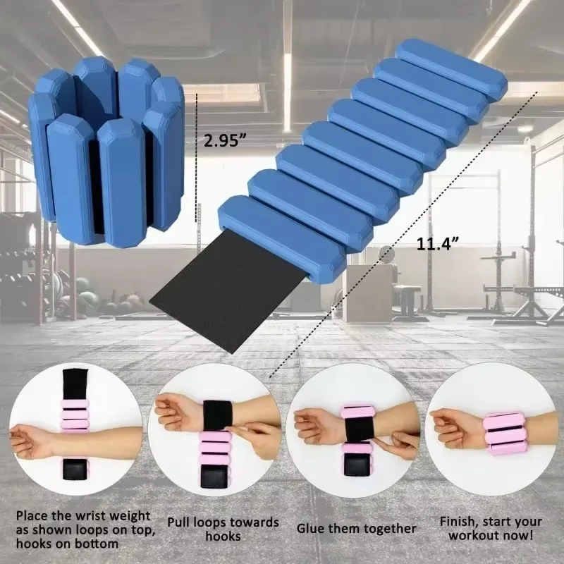 450/900g Wrist Weight Bracelet Adjustable Weights Wearable Ankle&Wrist Weight Wristband for Fitness Running Yoga Gym Training wrist straps wrist support wrist support band wrist sweat wristbands wrist sweatband