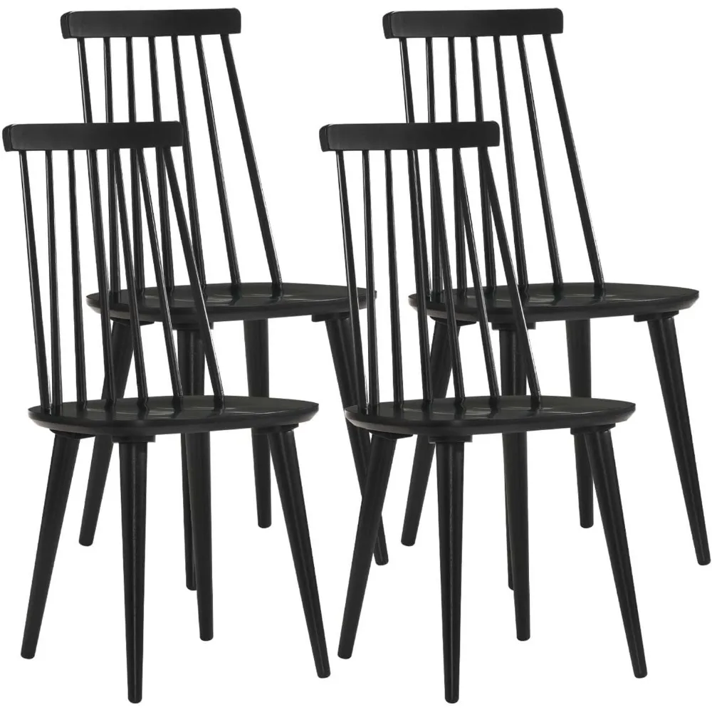 Dining Chairs Set of 4 Wood Dining Room Chair Spindle Side Kitchen Room Country Farmhouse Chairs