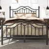 Metal Bed Frame with Headboard and Footboard, Modern Iron Platform Bed Frame Support Up to 1200LBS, Under Storage Bed Frames 2