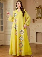 Eid Muslim Dress for Women Sequins 2025 Ramadan Jalabiya Party Dresses Abaya Long Robe Morocco Dubai Kaftan Vestidos Largos 3