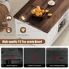 Lift Top Coffee Table 48" with Storage Sliding Barn Door & Large Hidden Compartment, Coffee Table with Wooden Lift Tabletop 3