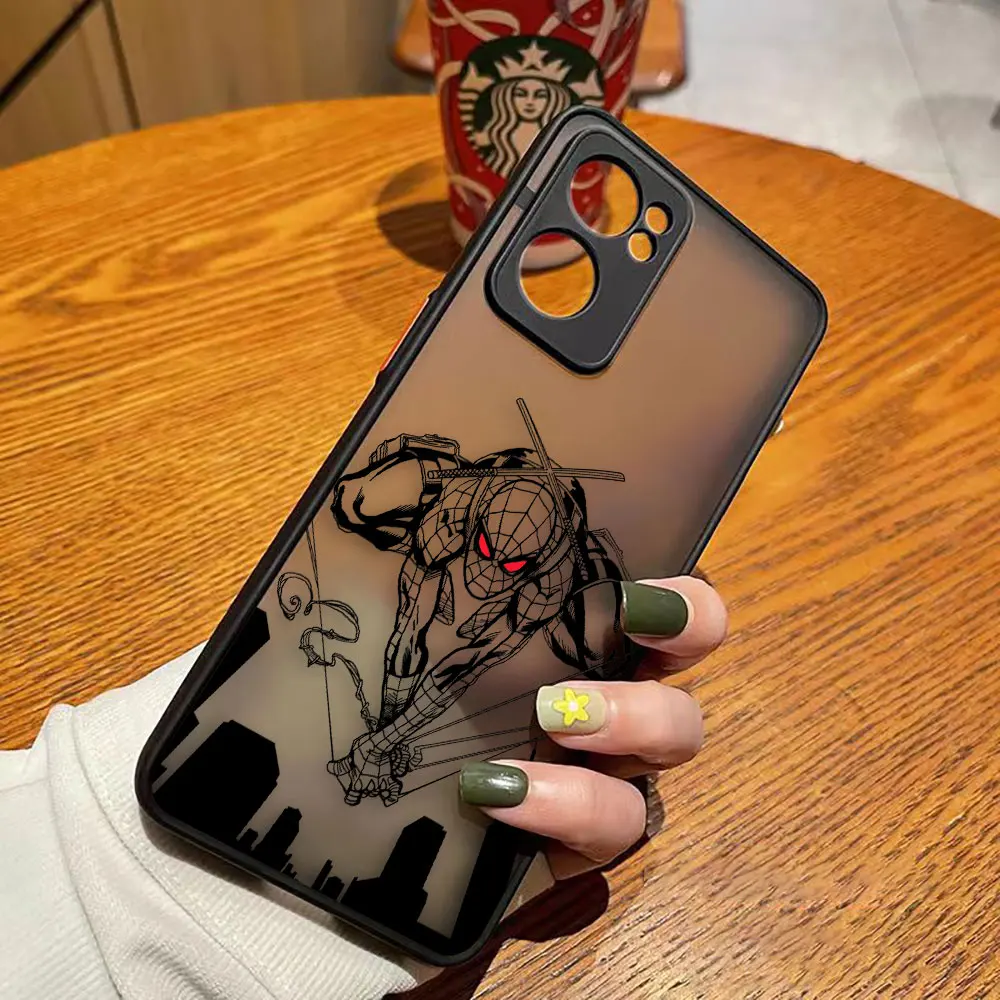 thumbnail image 1 of Matte Phone Case for OPPO RENO 8 8T 7Z 7 6Z 6 5 3 PRO PLUS 4G 5G Edge Case Funda Coque Capa Shell Cover Marvel Spider-Man Comics, 1 of 5