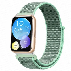 Enhanced Nylon Loop Band Smartwatch Replacement Wristband Bracelet - Durable and Stylish Nylon Strap (Marine green 15)