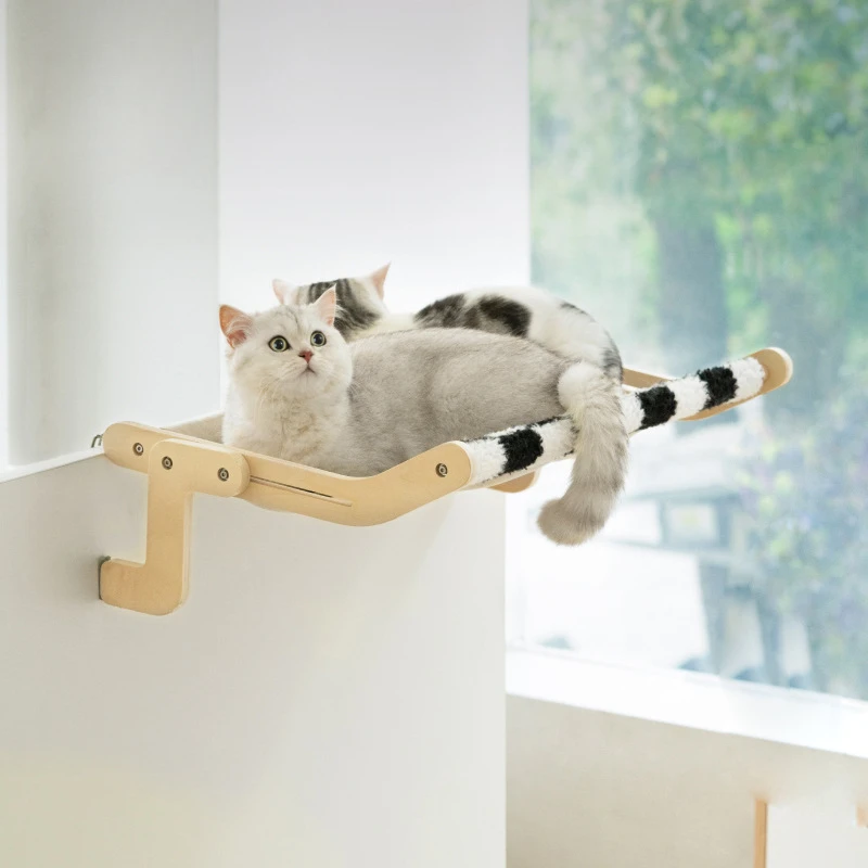 

Extra Large Cat Hammock Balcony,cabinet,hanging Cat Nest Next To The Bed Movable Cat Bed Pet Furniture Super Load-bearing