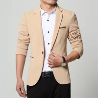 2024 Men Slim fit New Fashion Blazer Suit Jacket Black Blue Red Plus size L to 5XL Male Blazers Mens Coat Wedding Dress 1