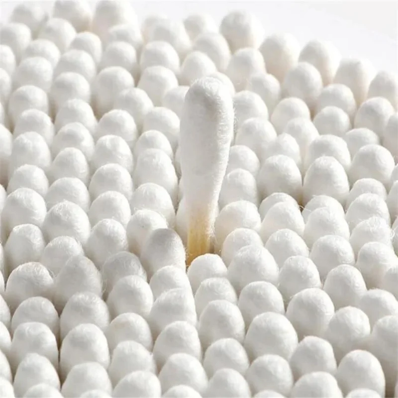 300/500/1000pcs Double Head Cotton Swab Women Makeup Cotton Buds Tip for Wood Sticks Nose Ears Cleaning Health Care Tools 4