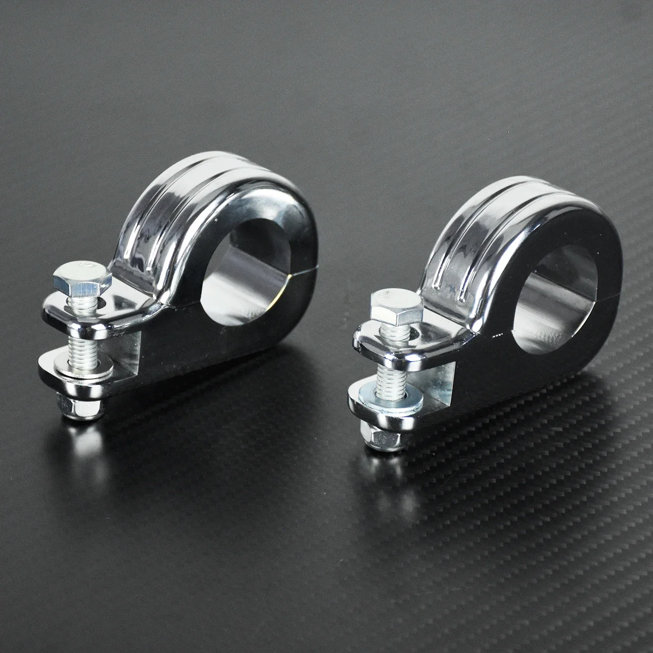 Motorcycle 1.25" 32mm Footrest Clamps Mounts Engine Guard Highway Footpeg Clamp Mount Universal For Harley Touring XL For Honda