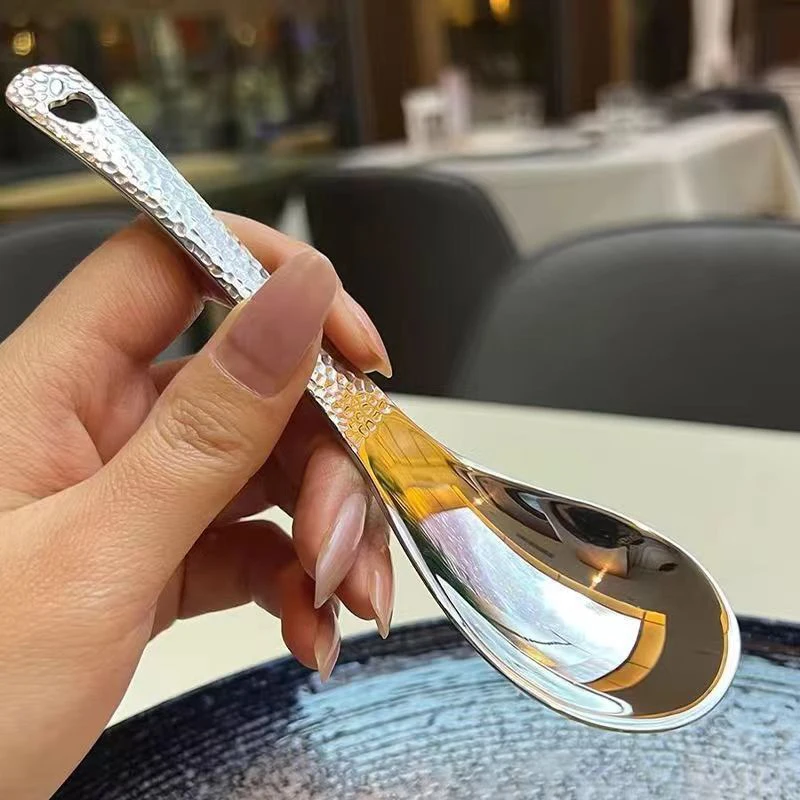 Stainless Steel Soup Spoon Deepen Large Capacity Flatware