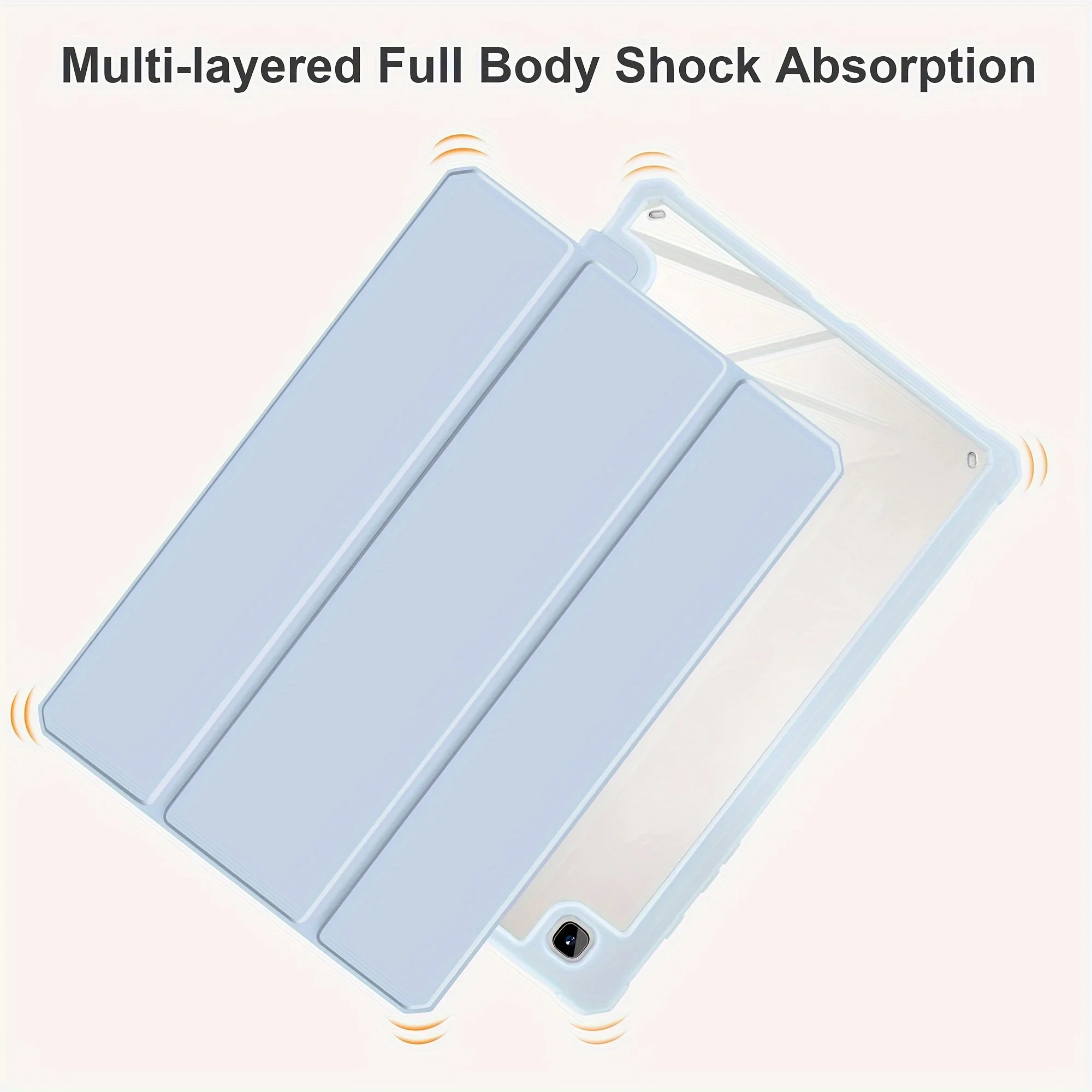 Premium Protective Case with S Pen Holder & Tri-Fold Stand for Samsung Galaxy Tab S6 Lite (10.4-Inch)