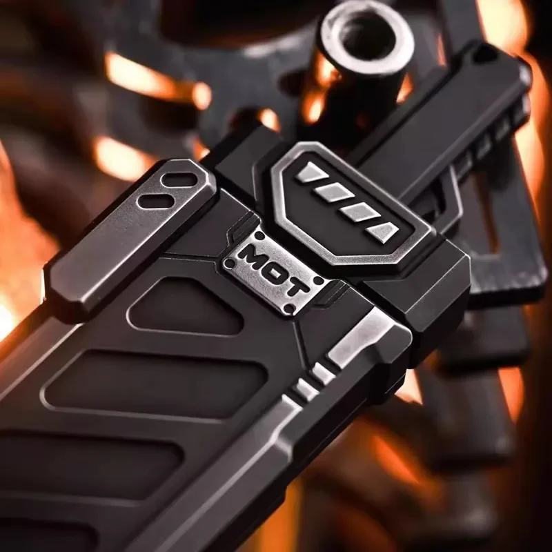 Hand play object sword Push Card mechanical black technology edc toy decompression fidget spinner Push Card Pushing